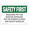 Signmission OSHA, Required PPE For Isostab Exposure PVC Or, 24in X 18in Rigid Plastic, 24" W, 18" H, Landscape OS-SF-P-1824-L-10712 - alternate 1